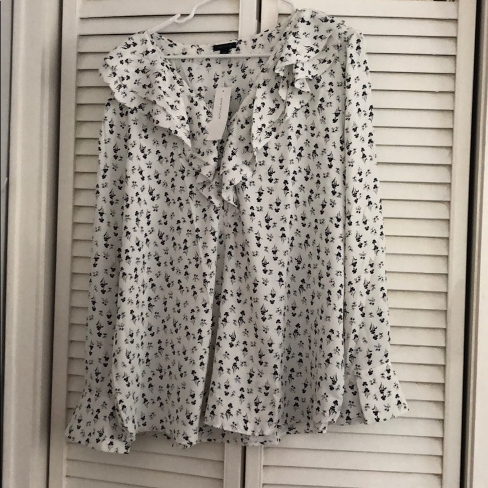 Ann Taylor Ruffled Blouse